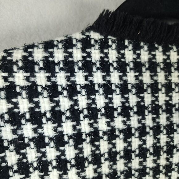 Shomi Petites Black & White Check Short Jacket- Size 8 - Long Sleeve - Picture 8 of 11